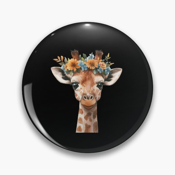 Item preview, Giraffe with Flower Crown designed and sold by perijun.
