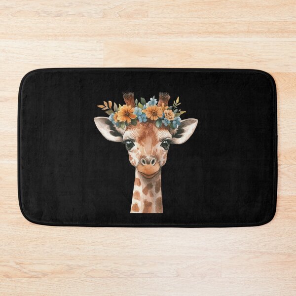 Item preview, Giraffe with Flower Crown designed and sold by perijun.