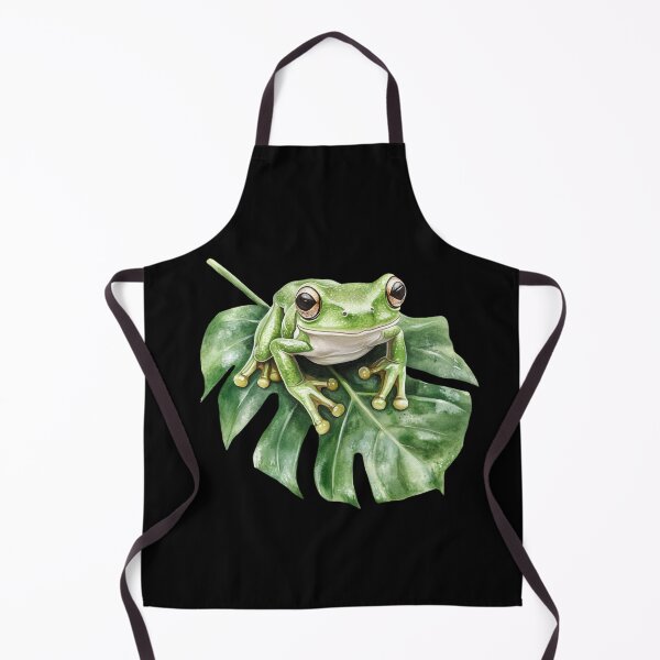 Item preview, Green Frog on a Leaf designed and sold by perijun.