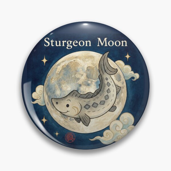 Item preview, The Sturgeon and the August Moon designed and sold by DianaAlunaImage.
