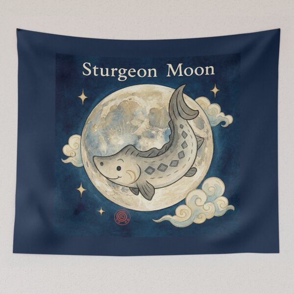Item preview, The Sturgeon and the August Moon designed and sold by DianaAlunaImage.