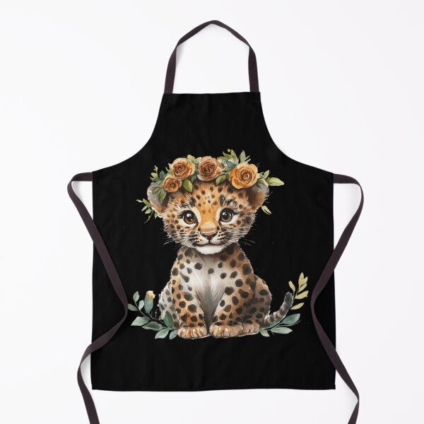Item preview, Leopard Cub with Flower Crown designed and sold by perijun.