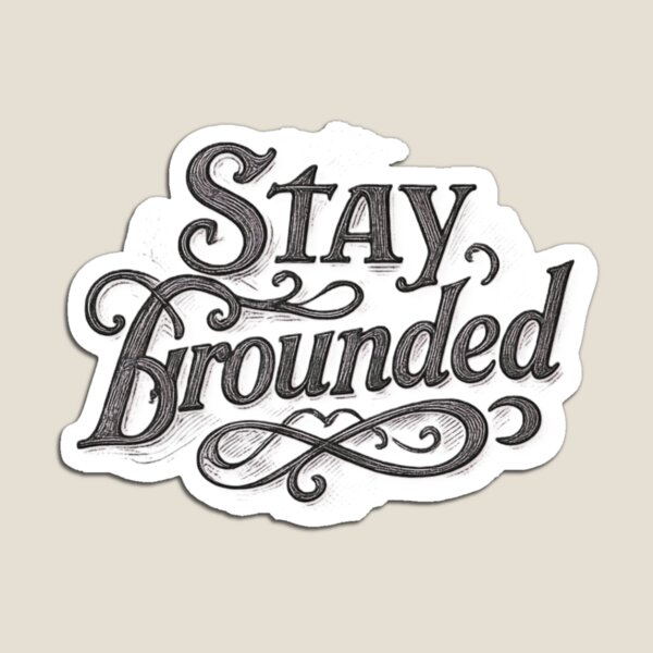 Item preview, Stay Grounded - Vintage Spiritual Lettering designed and sold by GeoandHome.