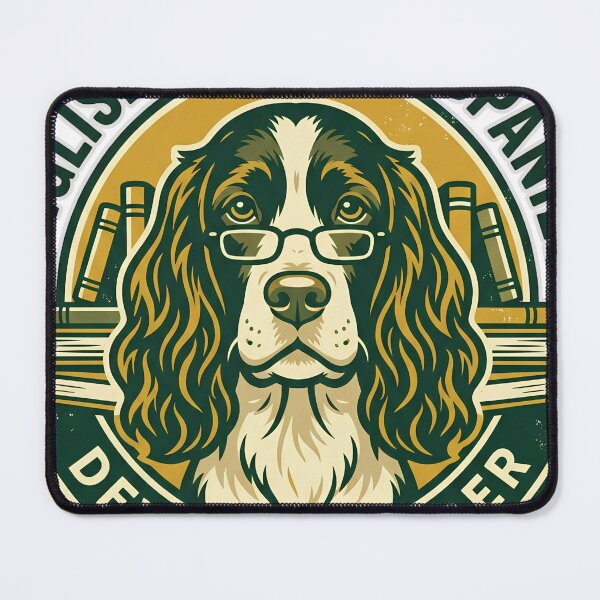 Item preview, English Springer Spaniel Devoted Reader | Book Lover Dog | Literary Dog Gift designed and sold by CH-4TEE.