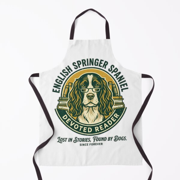 Item preview, English Springer Spaniel Devoted Reader | Book Lover Dog | Literary Dog Gift designed and sold by CH-4TEE.