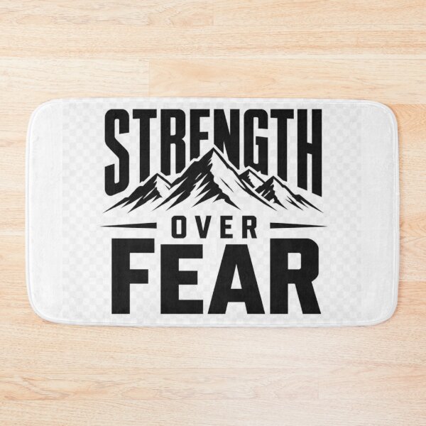 Item preview, Strength Over Fear Motivational Quote T-Shirt | Inspirational Courage Typography designed and sold by Paltooproducts.