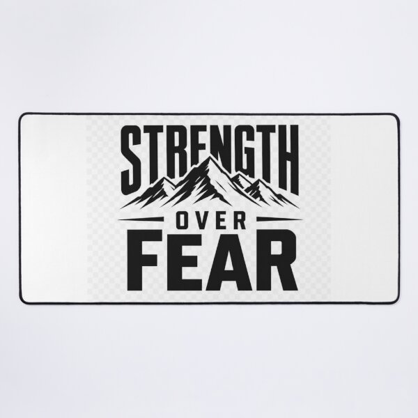 Item preview, Strength Over Fear Motivational Quote T-Shirt | Inspirational Courage Typography designed and sold by Paltooproducts.