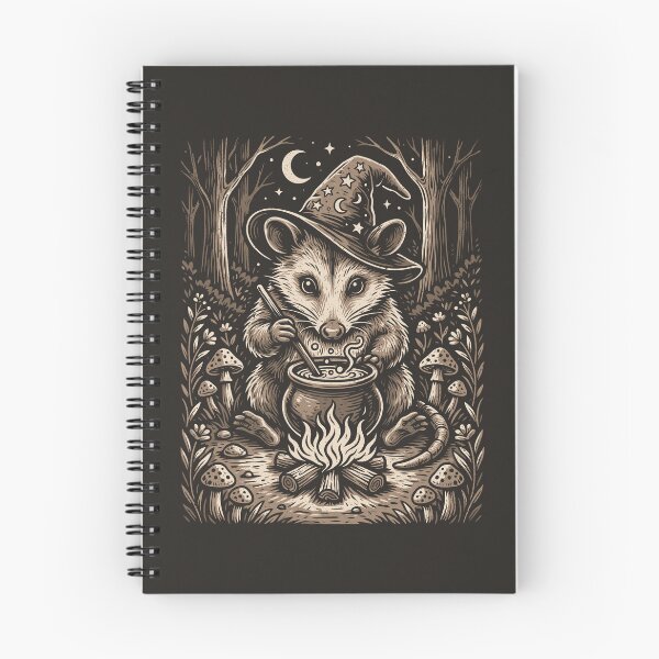 Item preview, Witch Opossum Vintage Woodland Animal Magical Cottagecore  designed and sold by Y-Vibes.
