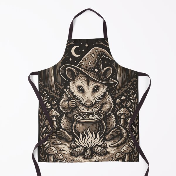 Item preview, Witch Opossum Vintage Woodland Animal Magical Cottagecore designed and sold by Y-Vibes.