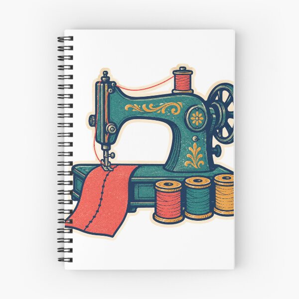Item preview, Vintage Sewing Machine and Thread Spools for Quilters designed and sold by eignvalue.