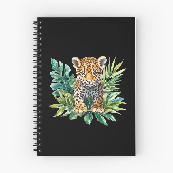 Item preview, Leopard Cub in Jungle Leaves designed and sold by perijun.