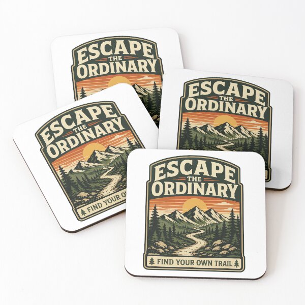 Item preview, Escape The Ordinary Retro Outdoor Adventure Design designed and sold by SingleTrackes.