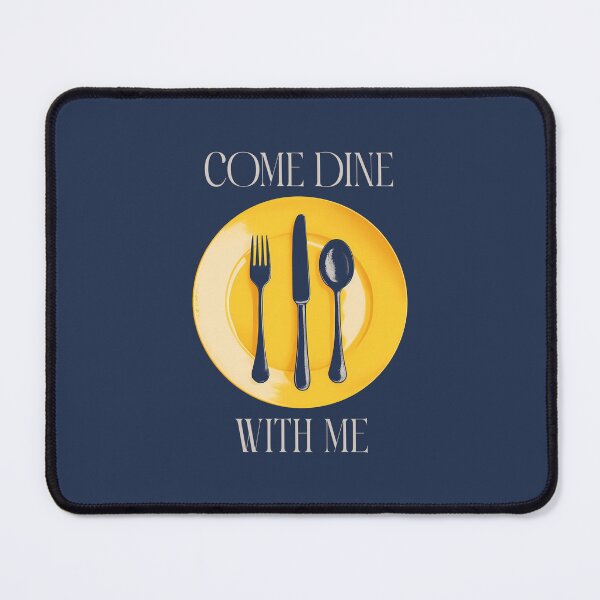 Item preview, Come Dine With Me (on Navy) designed and sold by PawsitiveMum3.