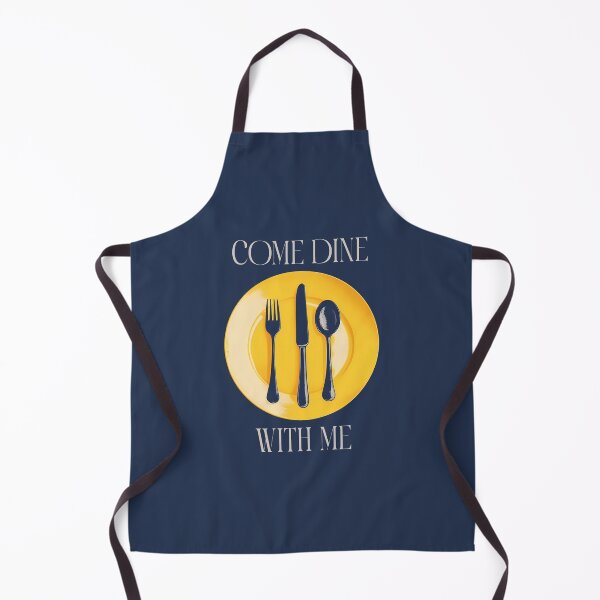Item preview, Come Dine With Me (on Navy) designed and sold by PawsitiveMum3.