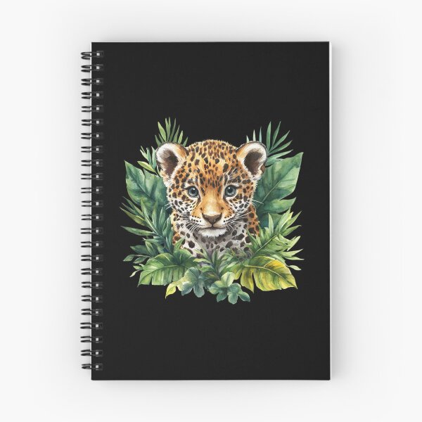 Item preview, Leopard Cub with Jungle Foliage designed and sold by perijun.