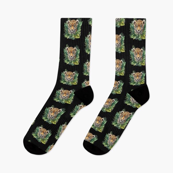 Item preview, Leopard Cub with Jungle Foliage designed and sold by perijun.