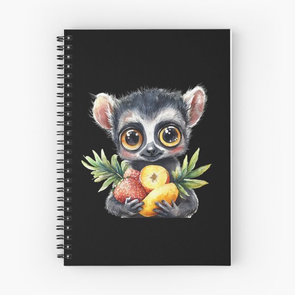 Item preview, Cute Lemur with Tropical Fruits designed and sold by perijun.