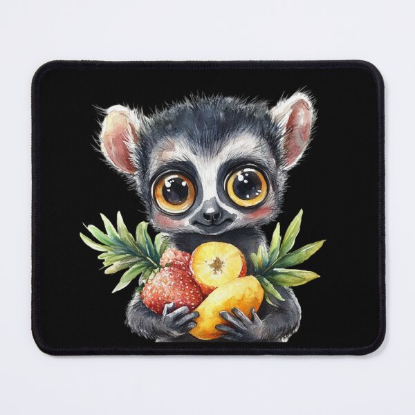 Item preview, Cute Lemur with Tropical Fruits designed and sold by perijun.