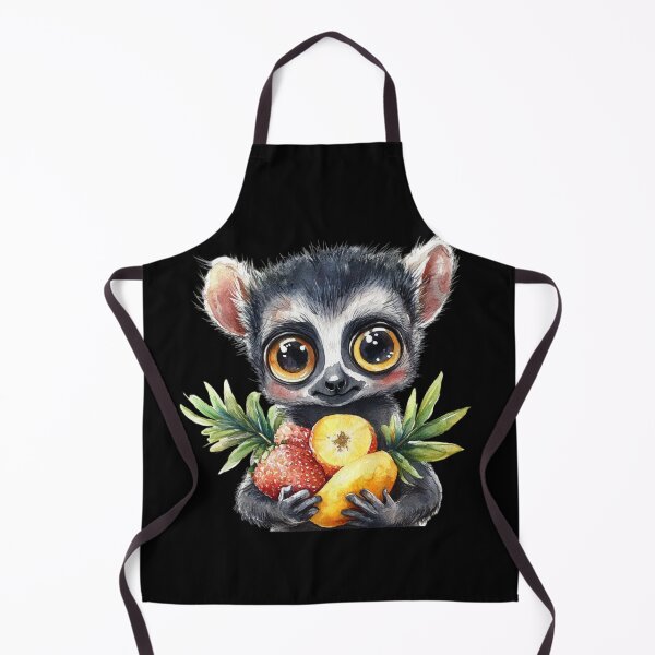 Item preview, Cute Lemur with Tropical Fruits designed and sold by perijun.