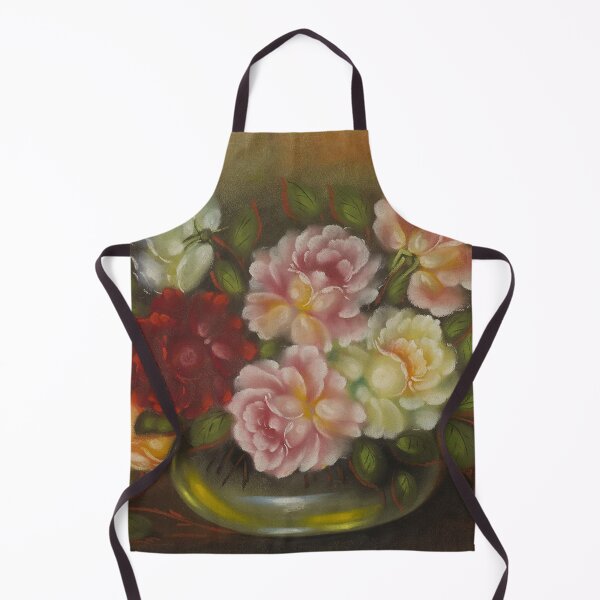 Item preview, Multicolored roses in a crystal glass bowl floral still life fine art portrait painting by Alfredo Ramos Martínez designed and sold by Jéanpaul Ferro.