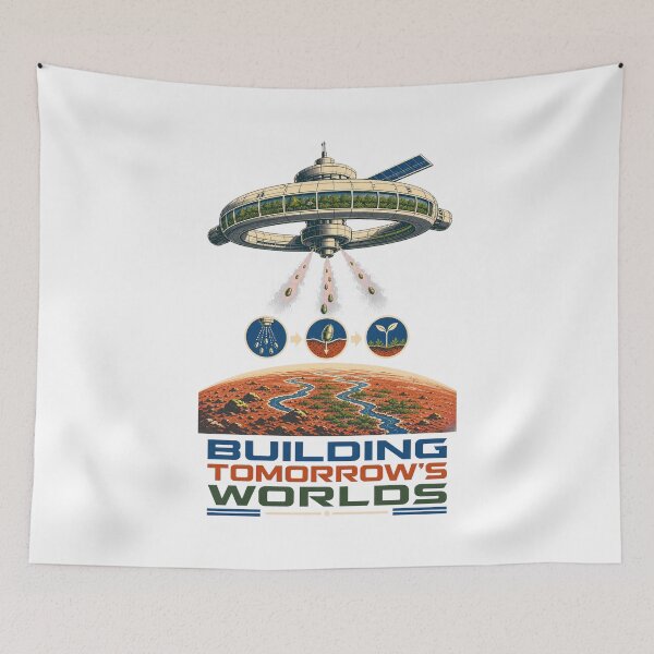 Item preview, Planet Engineering Retro Sci-Fi World Building Design designed and sold by AMICO77.