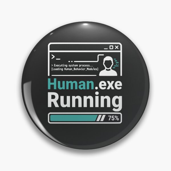 Item preview, Human.exe Running Funny Developer Gift Programming Humor Design designed and sold by Ixnor.