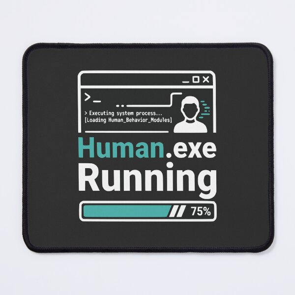 Item preview, Human.exe Running Funny Developer Gift Programming Humor Design designed and sold by Ixnor.