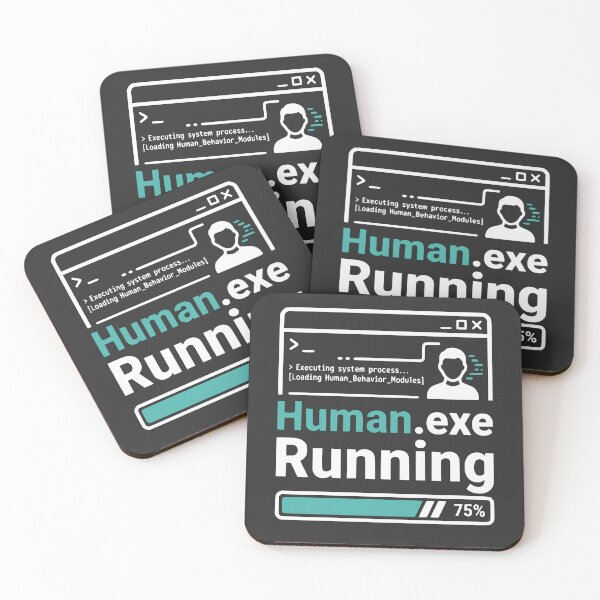 Item preview, Human.exe Running Funny Developer Gift Programming Humor Design designed and sold by Ixnor.