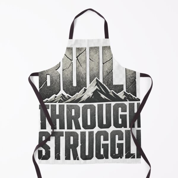 Item preview, Built Through Struggle Motivational Quote T-Shirt | Inspirational Resilience Typography designed and sold by Paltooproducts.