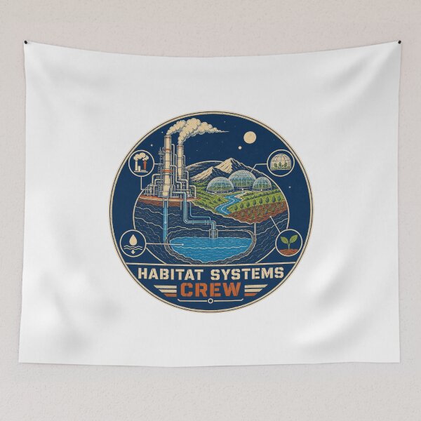 Item preview, Planet Engineering Retro Sci-Fi World Building Design designed and sold by AMICO77.