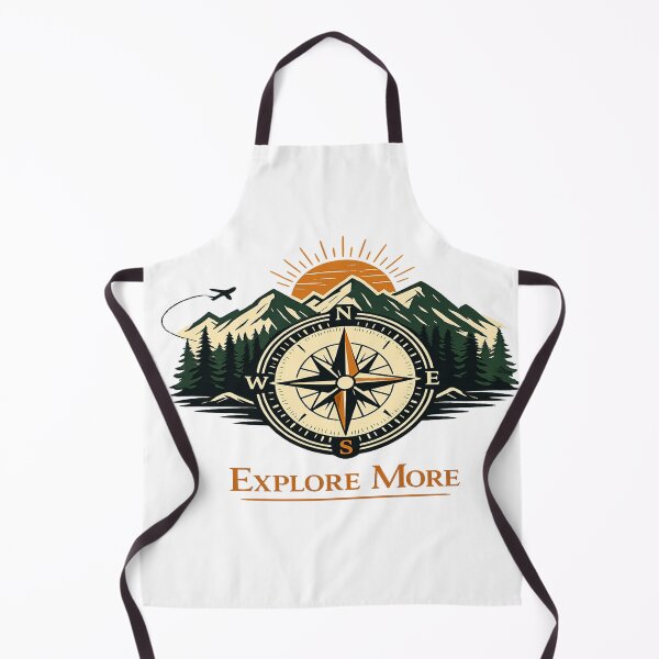 Item preview, Explore More – Adventure Design with Compass and Mountains designed and sold by DansStoreD23.