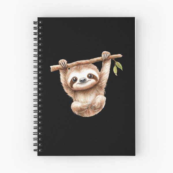 Item preview, Adorable Sloth Hanging on Branch designed and sold by perijun.