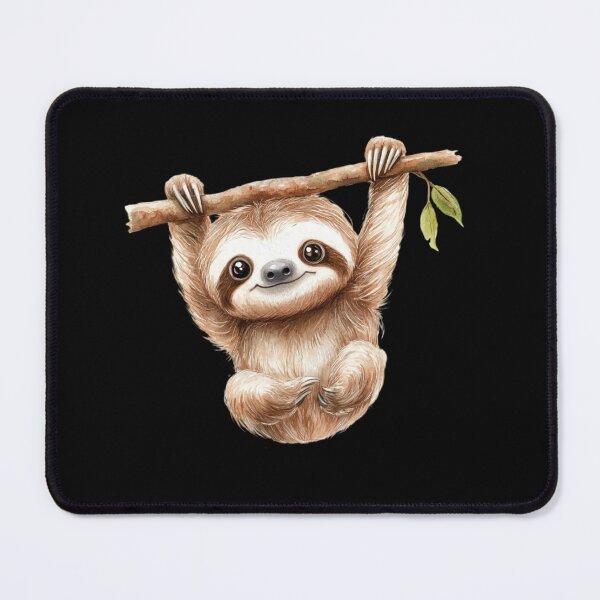 Item preview, Adorable Sloth Hanging on Branch designed and sold by perijun.