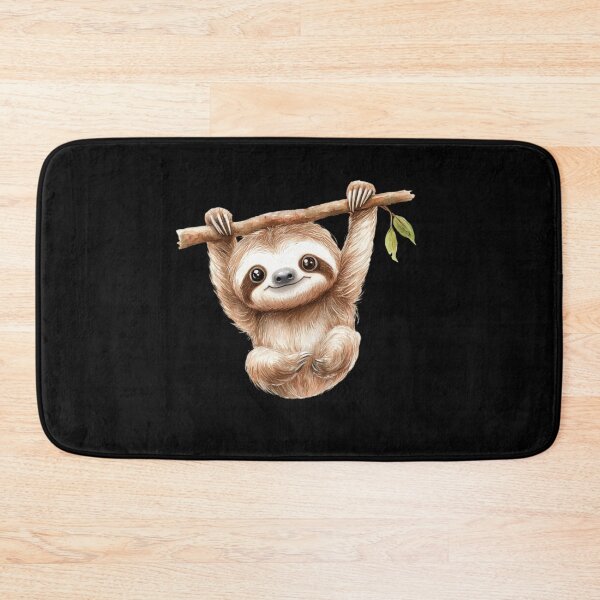 Item preview, Adorable Sloth Hanging on Branch designed and sold by perijun.