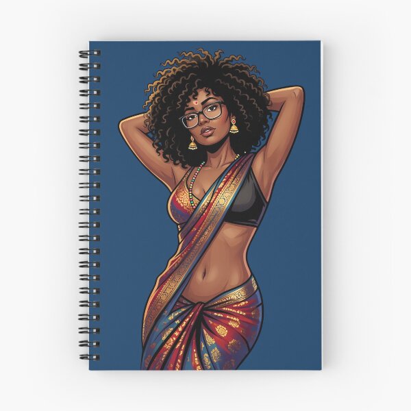 Item preview, Afro Desi Goddess | Blindian Beauty Illustration designed and sold by digitalbob60.