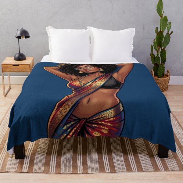 Item preview, Afro Desi Goddess | Blindian Beauty Illustration designed and sold by digitalbob60.