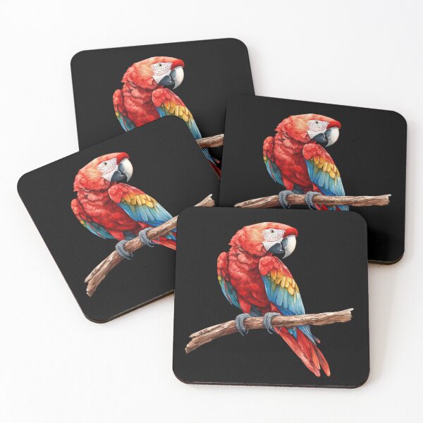 Item preview, Colorful Macaw on Branch designed and sold by perijun.