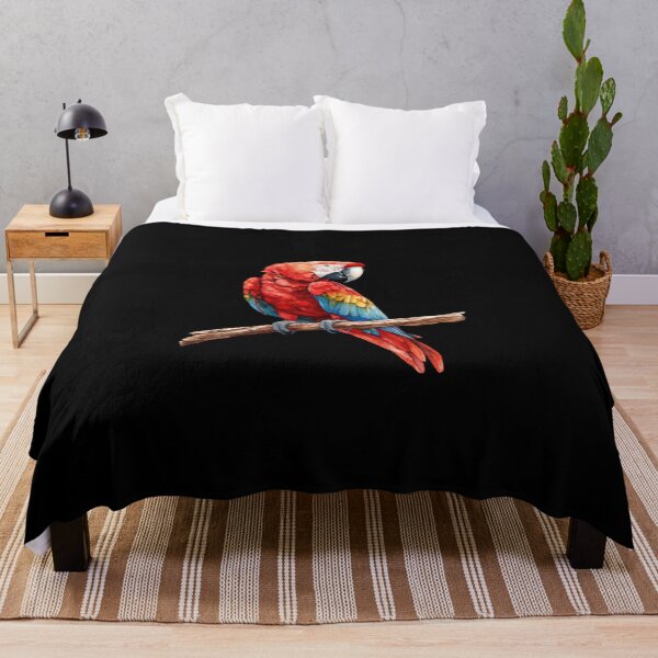 Item preview, Colorful Macaw on Branch designed and sold by perijun.