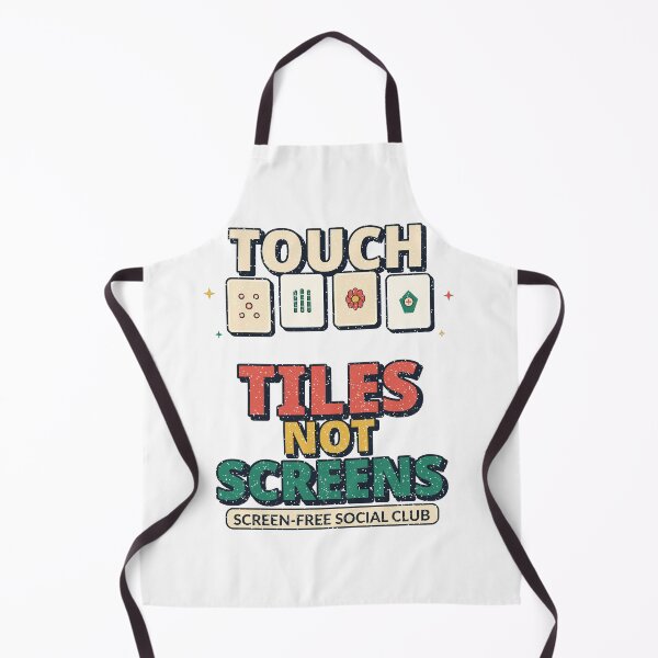 Item preview, Touch Tiles Not Screens – Retro Mahjong Social Club designed and sold by Xnuery.