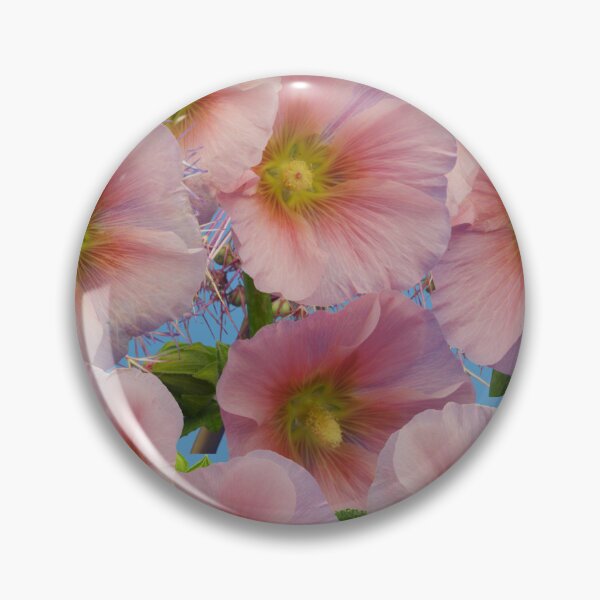 Item preview,  Whimsical Hollyhock Blossom Photo Collage designed and sold by JurateArt-DK.