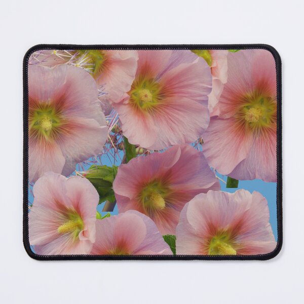 Item preview, Whimsical Hollyhock Blossom Photo Collage designed and sold by JurateArt-DK.