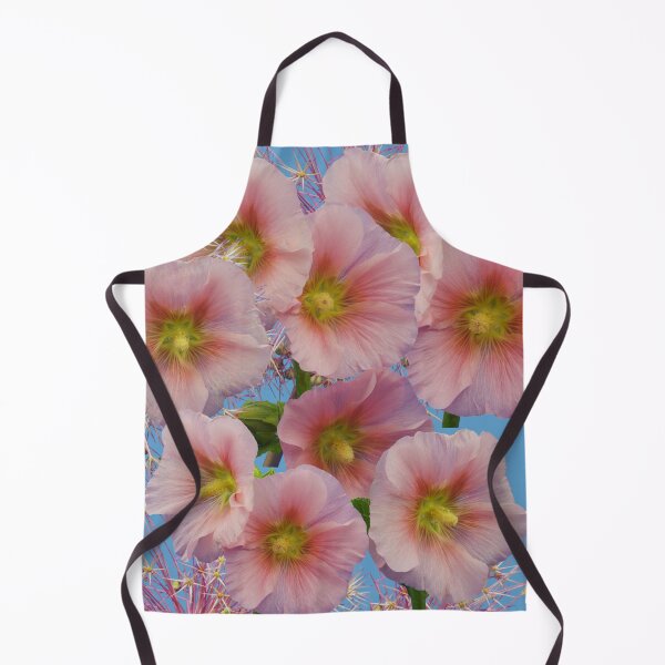 Item preview, Whimsical Hollyhock Blossom Photo Collage designed and sold by JurateArt-DK.