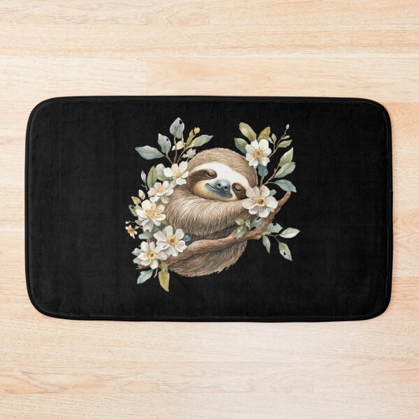 Item preview, Sleeping Sloth Among Blossoms designed and sold by perijun.