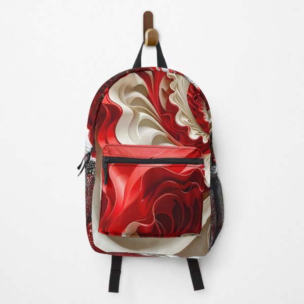 Item preview, Intricate Spiral of Red and White Layers designed and sold by Vicky Brago-Mitchell®.