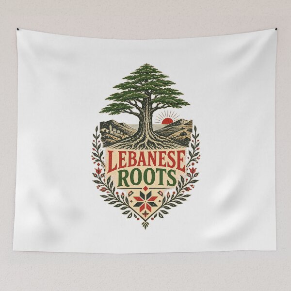Item preview, Lebanese Girl Heritage Cedar Beirut Retro Design designed and sold by AMICO77.