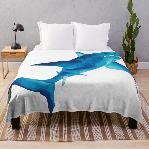 Item preview, Watercolor Shark Wall Art designed and sold by estudiopacifico.
