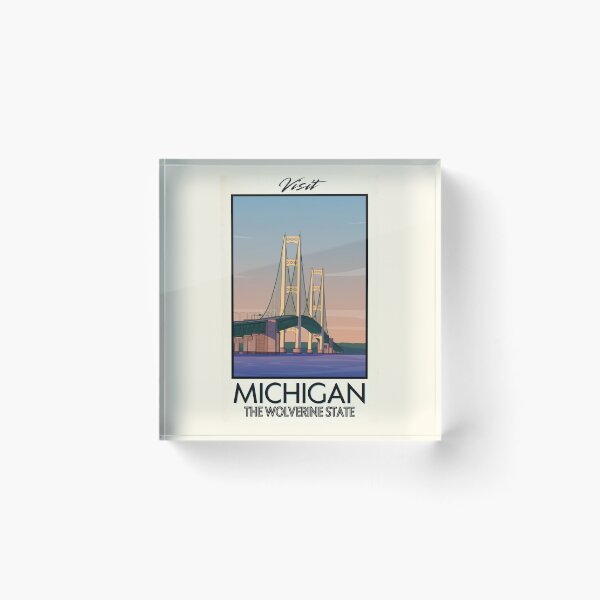 Item preview, Michigan Scenic Vintage Style Travel Advert designed and sold by Dimensionality.