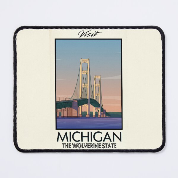 Item preview, Michigan Scenic Vintage Style Travel Advert designed and sold by Dimensionality.