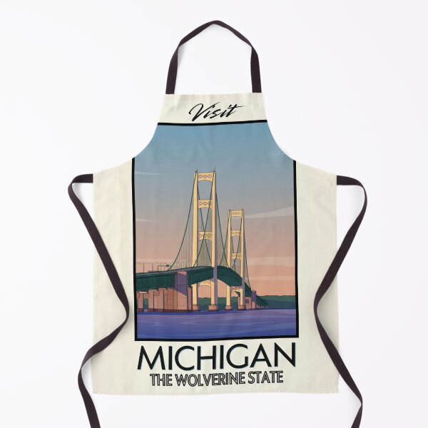 Item preview, Michigan Scenic Vintage Style Travel Advert designed and sold by Dimensionality.