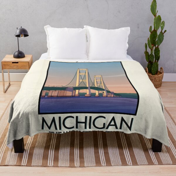 Item preview, Michigan Scenic Vintage Style Travel Advert designed and sold by Dimensionality.